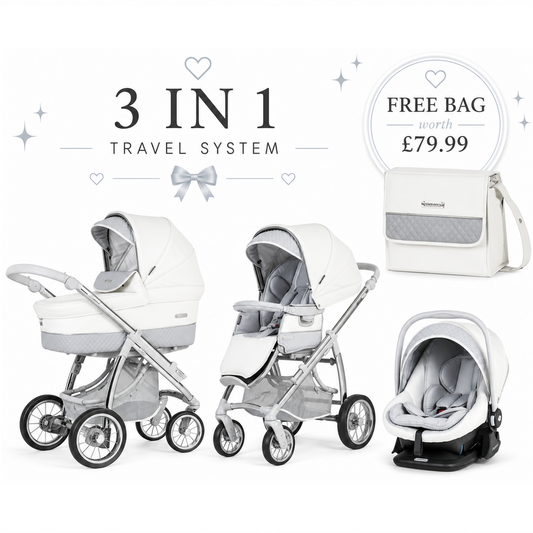Bebecar Ip-Op Dove Grey 3 in 1 Travel System