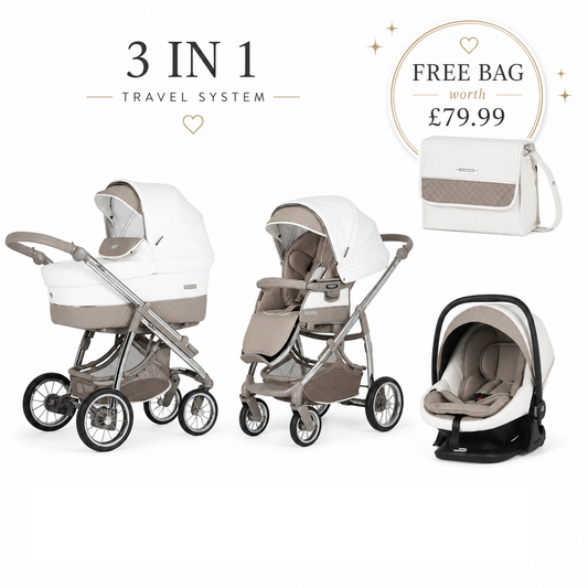 Bebecar Ip-Op Iced Mocha 3 in 1 Travel System - New 2026 Colour