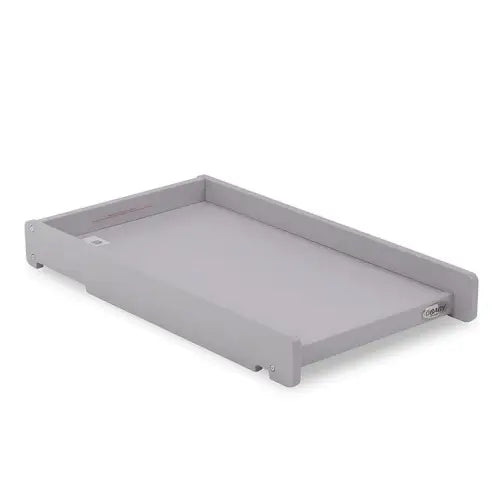 Grace Cot Bed, Cot Top Changer + Fibre Mattress - Warm Grey Obaby