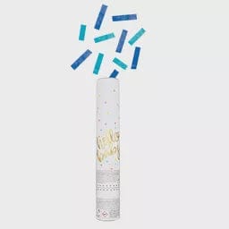 Hello Baby Blue Gender Reveal 30cm Confetti Cannon Not specified