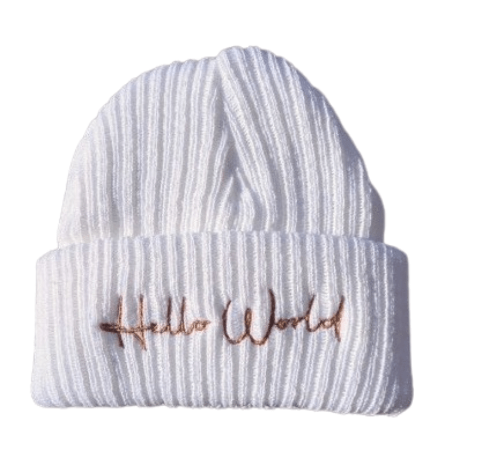 Hello Baby Knitted Hat dandelion