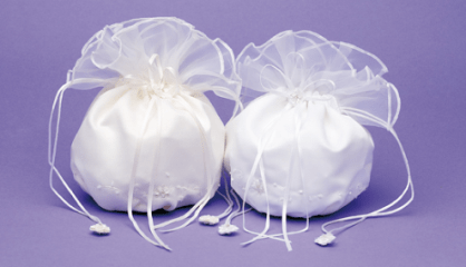 Holy Communion Satin Dolly Bag  My Store White  