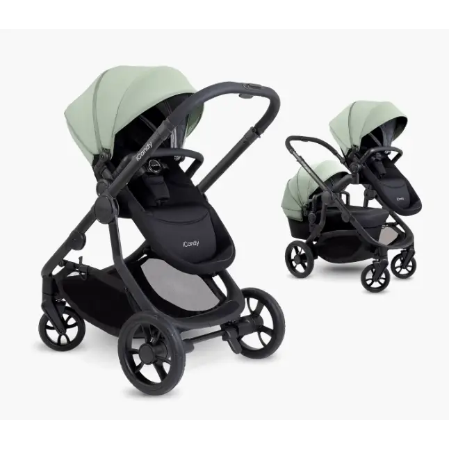 iCandy Orange 4 Double Pushchair Bundle - Pistachio  iCandy   