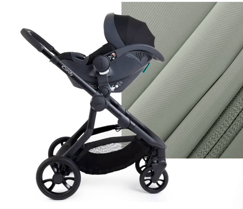 iCandy Orange 4 Double Pushchair Bundle - Pistachio  iCandy   