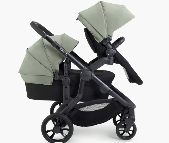 iCandy Orange 4 Double Pushchair Bundle Pistachio Baby Boutique UK