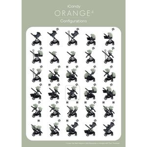 iCandy Orange 4 Single Pushchair Bundle - Pistachio  iCandy   