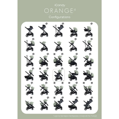 iCandy Orange 4 Single Pushchair Bundle - Rose Pink  iCandy   