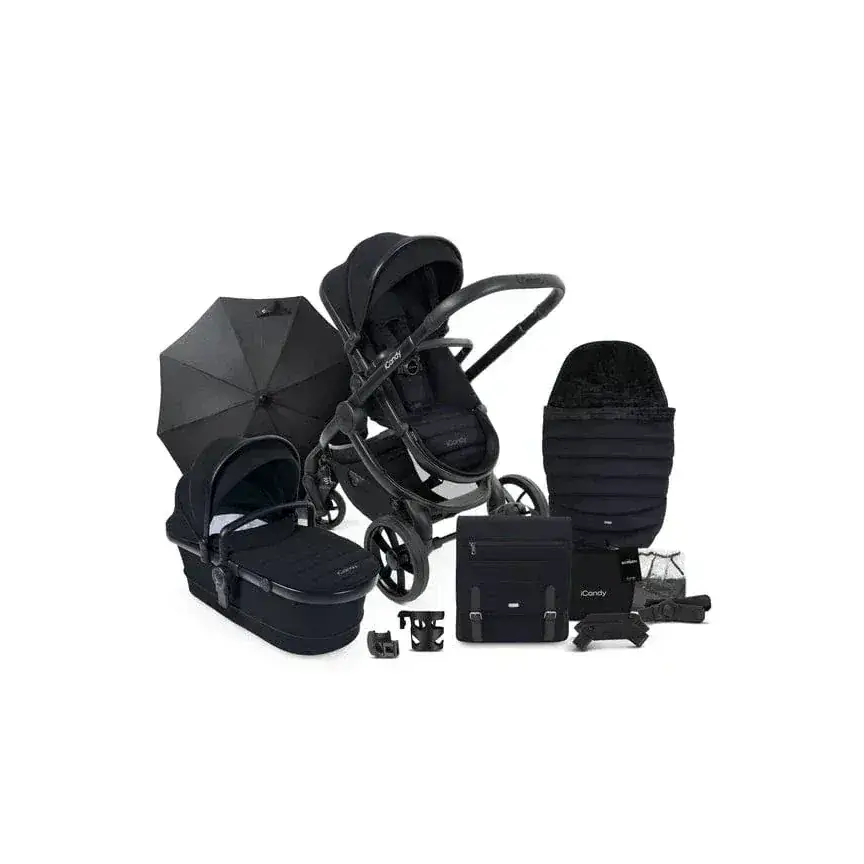 iCandy Peach 7 Travel System Bundle - Black Edition iCandy