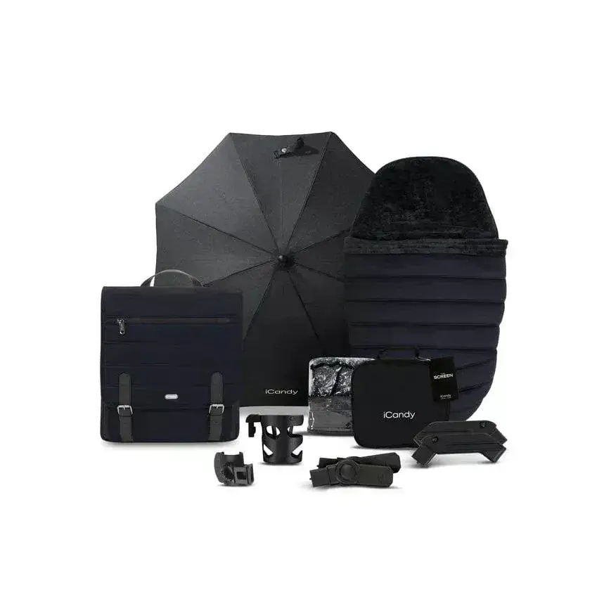 iCandy Peach 7 Travel System Bundle - Black Edition iCandy