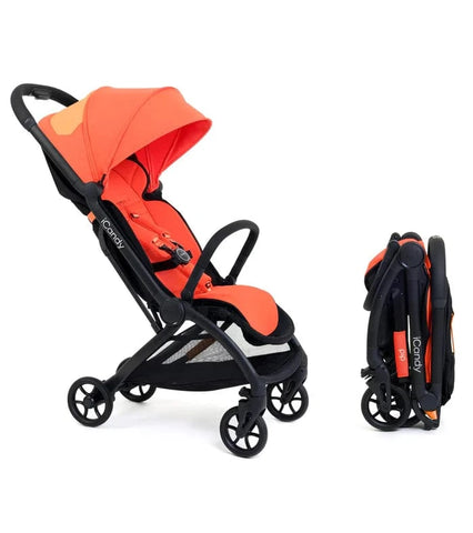 iCandy Pip Compact Stroller in Sunset Orange