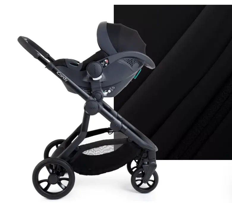 iCandy Orange 4 Single Pushchair Bundle - Jet Black