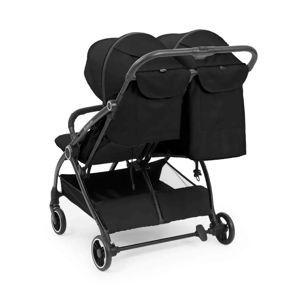Ickle Bubba Aries Auto Fold Double Stroller –Black
