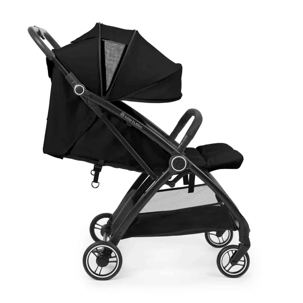 Ickle Bubba Aries Auto Fold Double Stroller –Black
