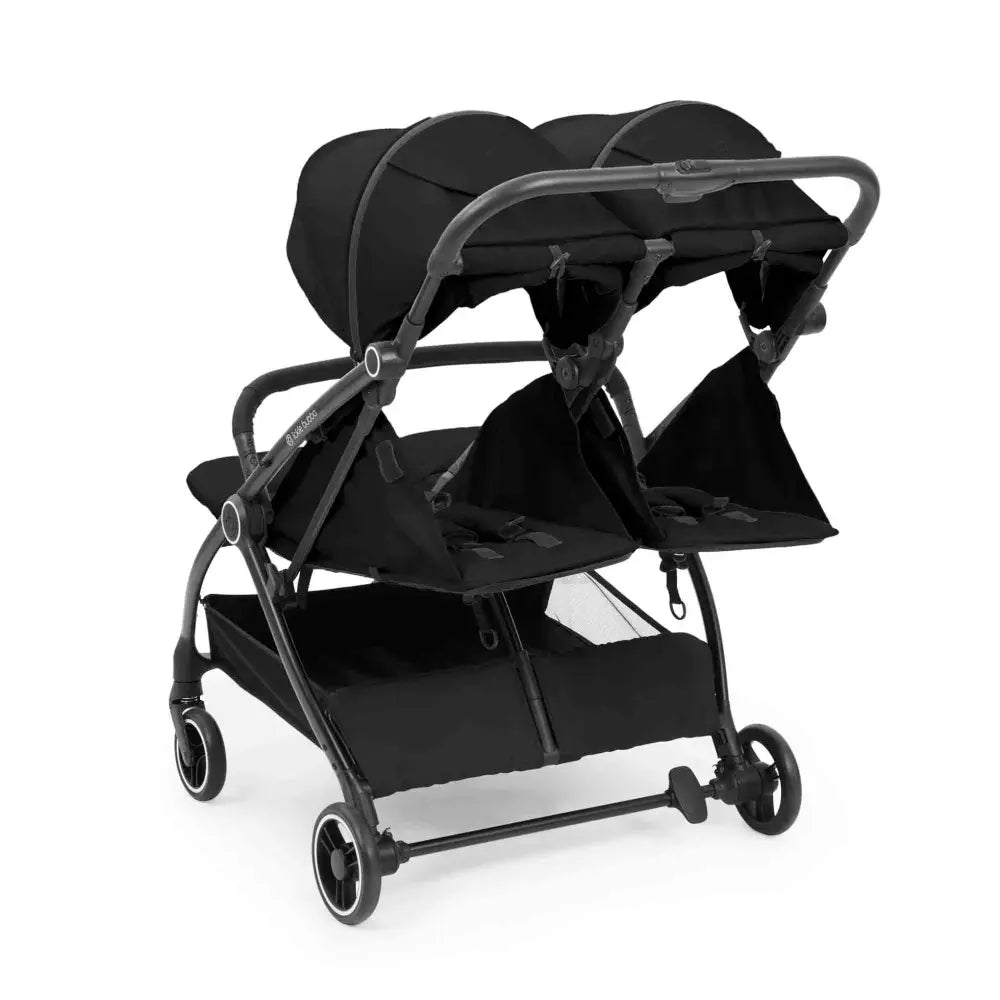 Ickle Bubba Aries Auto Fold Double Stroller –Black