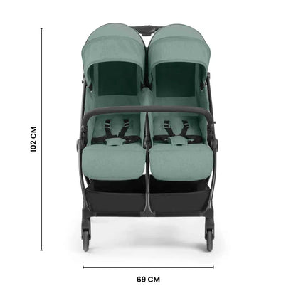 Ickle Bubba Aries Auto Fold Double Stroller – Sage Green