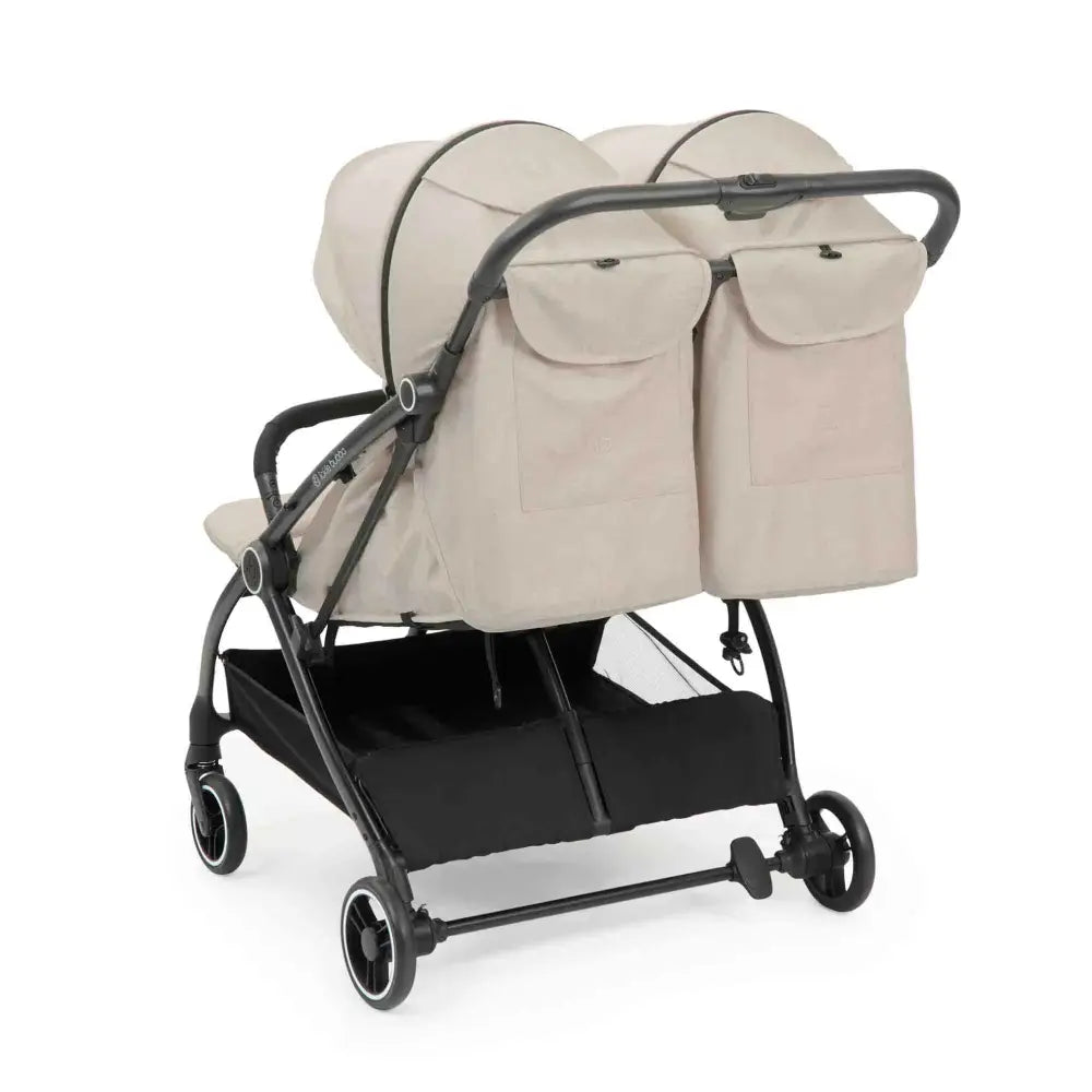 Ickle Bubba Aries Auto Fold Double Stroller – Stone