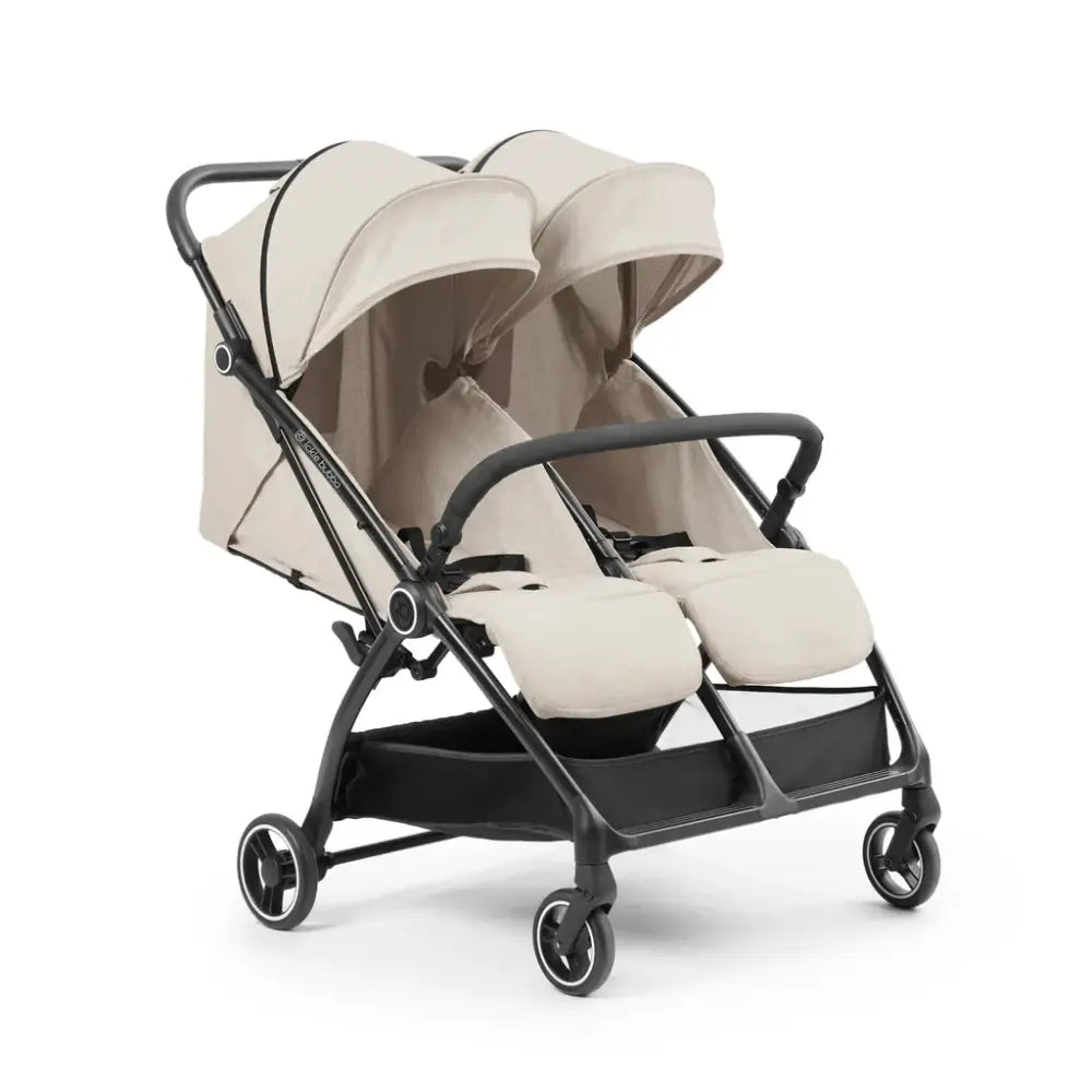 Ickle Bubba Aries Auto Fold Double Stroller – Stone