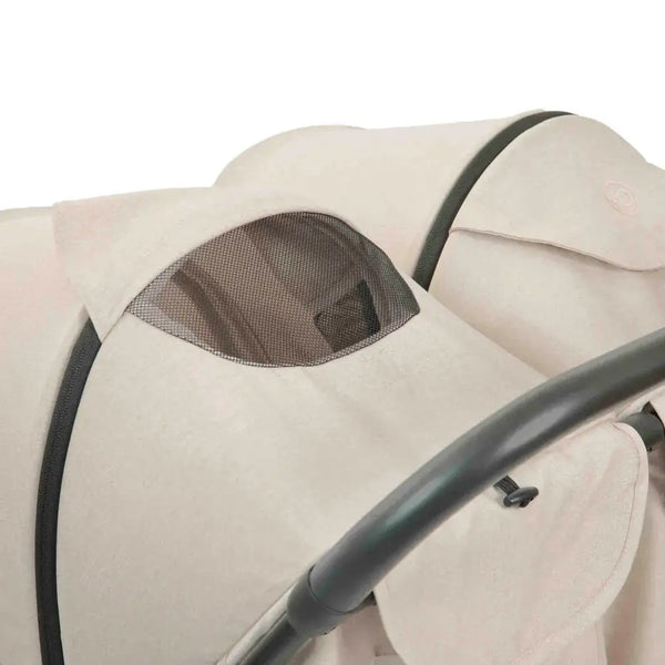 Ickle Bubba Aries Auto Fold Double Stroller – Stone
