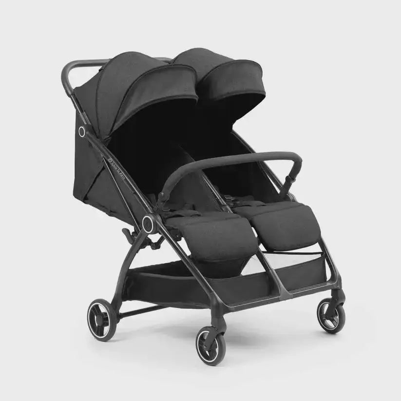 Ickle Bubba Aries Auto Fold Double Stroller – Graphite Grey