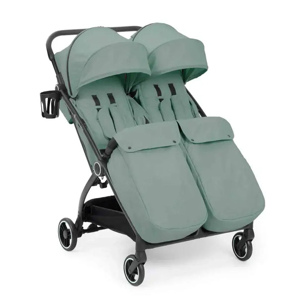 Ickle Bubba Aries Auto Fold Max Double Stroller –Sage Green