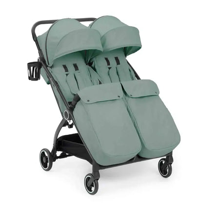 Ickle Bubba Aries Auto Fold Max Double Stroller –Sage Green