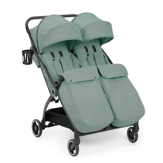 Ickle Bubba Aries Auto Fold Max Double Stroller –Sage Green