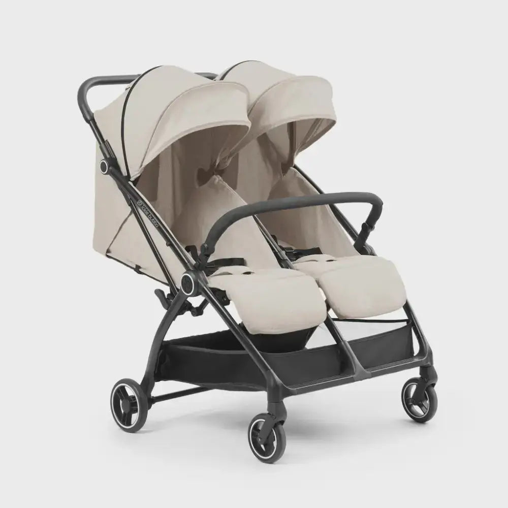 Ickle Bubba Aries Auto Fold Double Stroller – Stone