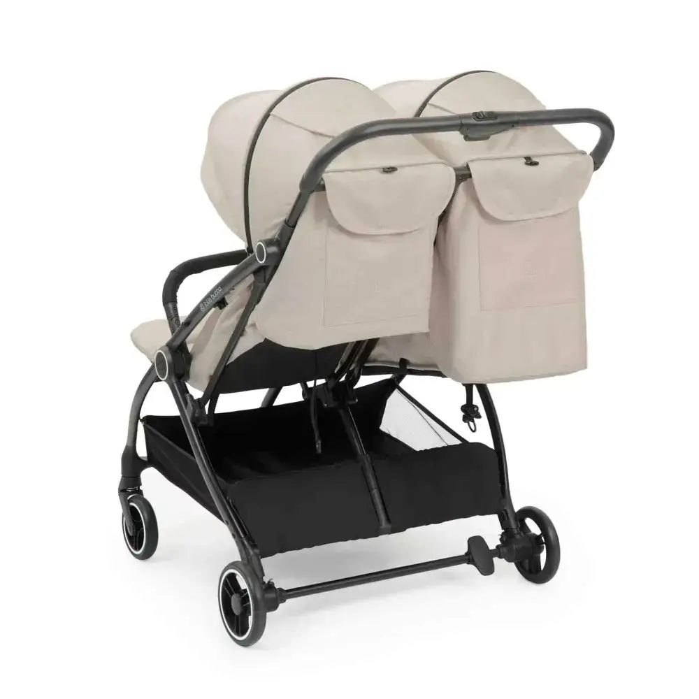 Ickle Bubba Aries Auto Fold Double Stroller – Stone