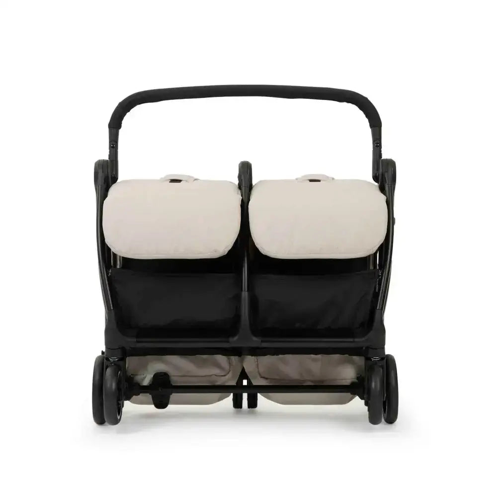 Ickle Bubba Aries Auto Fold Double Stroller – Stone