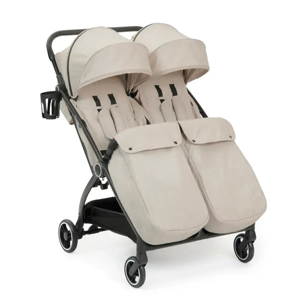 Ickle Bubba Aries Auto Fold Max Double Stroller – Stone