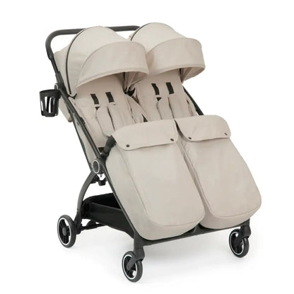 Ickle Bubba Aries Auto Fold Max Double Stroller – Stone