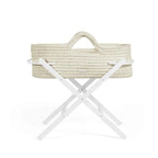 Ickle Bubba Nova Moses Basket & Stand - Cream Cloud