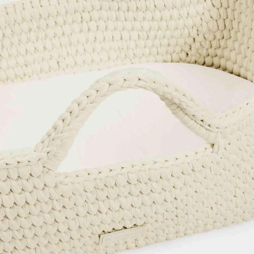 Ickle Bubba Nova Moses Basket & Stand - Cream Cloud