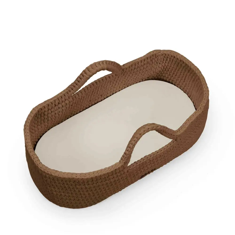 Ickle Bubba Nova Moses Basket & Stand - Mocha Brown