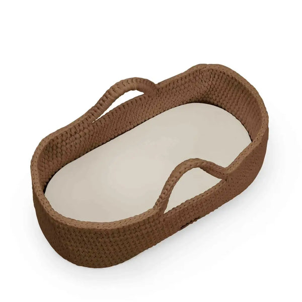 Ickle Bubba Nova Moses Basket & Stand - Mocha Brown