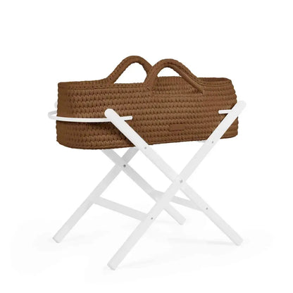 Ickle Bubba Nova Moses Basket & Stand - Mocha Brown