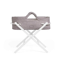 Ickle Bubba Nova Moses Basket & Stand - Tawny - White