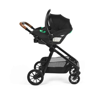 Ickle Bubba Virgo Growing Family 14 Piece Travel System with i-Size Nimbus Car Seat & Spin ISOFIX Base - Black