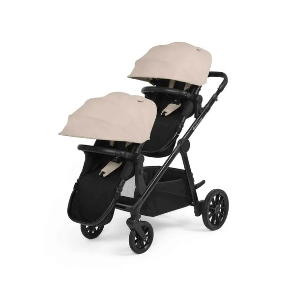 Ickle Bubba Virgo Growing Family 14 Piece Travel System with i-Size Nimbus Car Seat & Spin ISOFIX Base - Stone