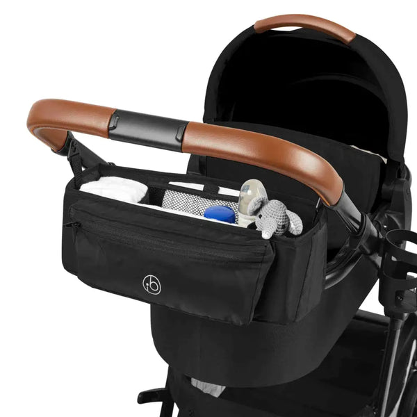Ickle Bubba Virgo Twin 18 Piece Travel System with i-Size Nimbus Car Seats & Spin ISOFIX Bases - Black