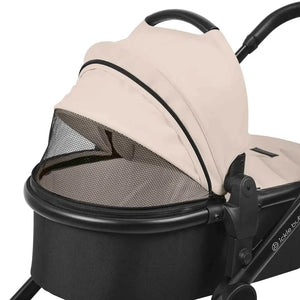 Ickle Bubba Virgo Twin 18 Piece Travel System with i-Size Nimbus Car Seats & Spin ISOFIX Bases - Stone