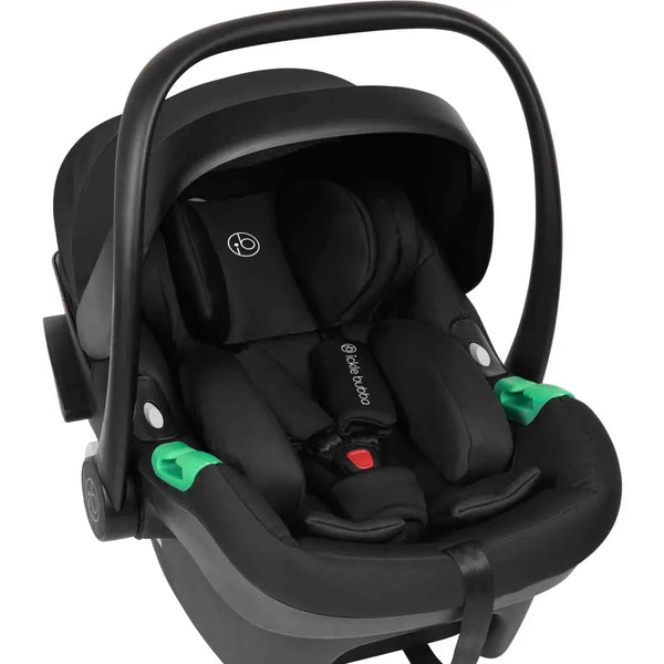 Ickle Bubba Virgo Twin 18 Piece Travel System with i-Size Nimbus Car Seats & Spin ISOFIX Bases - Black