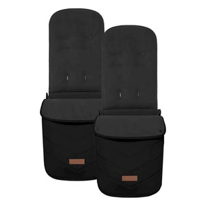 Ickle Bubba Virgo Twin 18 Piece Travel System with i-Size Nimbus Car Seats & Spin ISOFIX Bases - Black