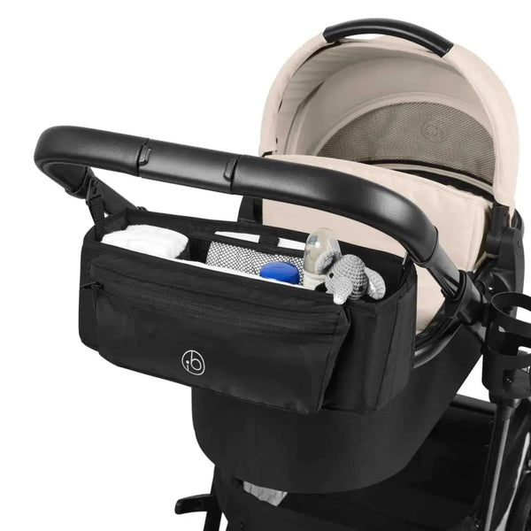 Ickle Bubba Virgo Twin 18 Piece Travel System with i-Size Nimbus Car Seats & Spin ISOFIX Bases - Stone