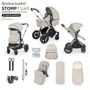 Ickle Bubba Stomp Elements Edition 12 Piece Pram Bundle - Moonbeam