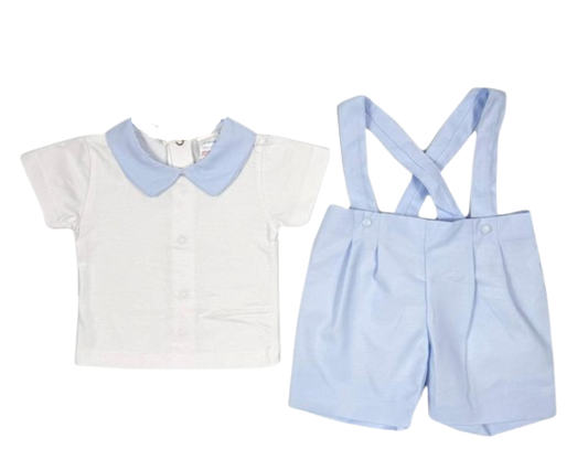 Baby Boys Sky Dungaree's Set General Baby Boutique   