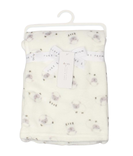 White Baby Blanket Little Sheep General Pure & Soft   