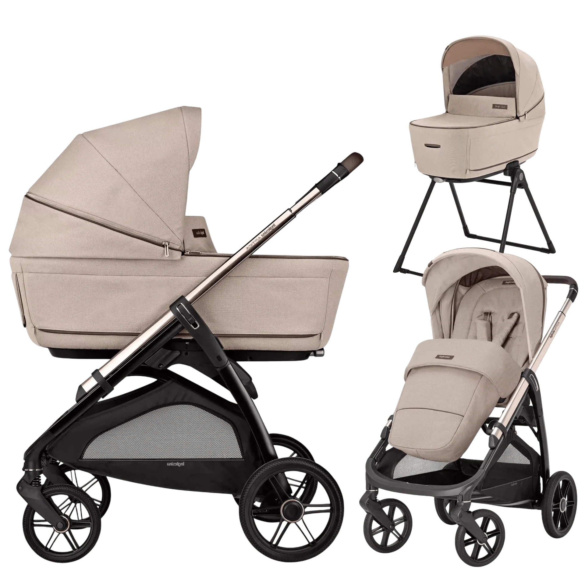 Inglesina Aptica 2 in 1 Travel System 2026 - Pashmina Beige General Inglesina