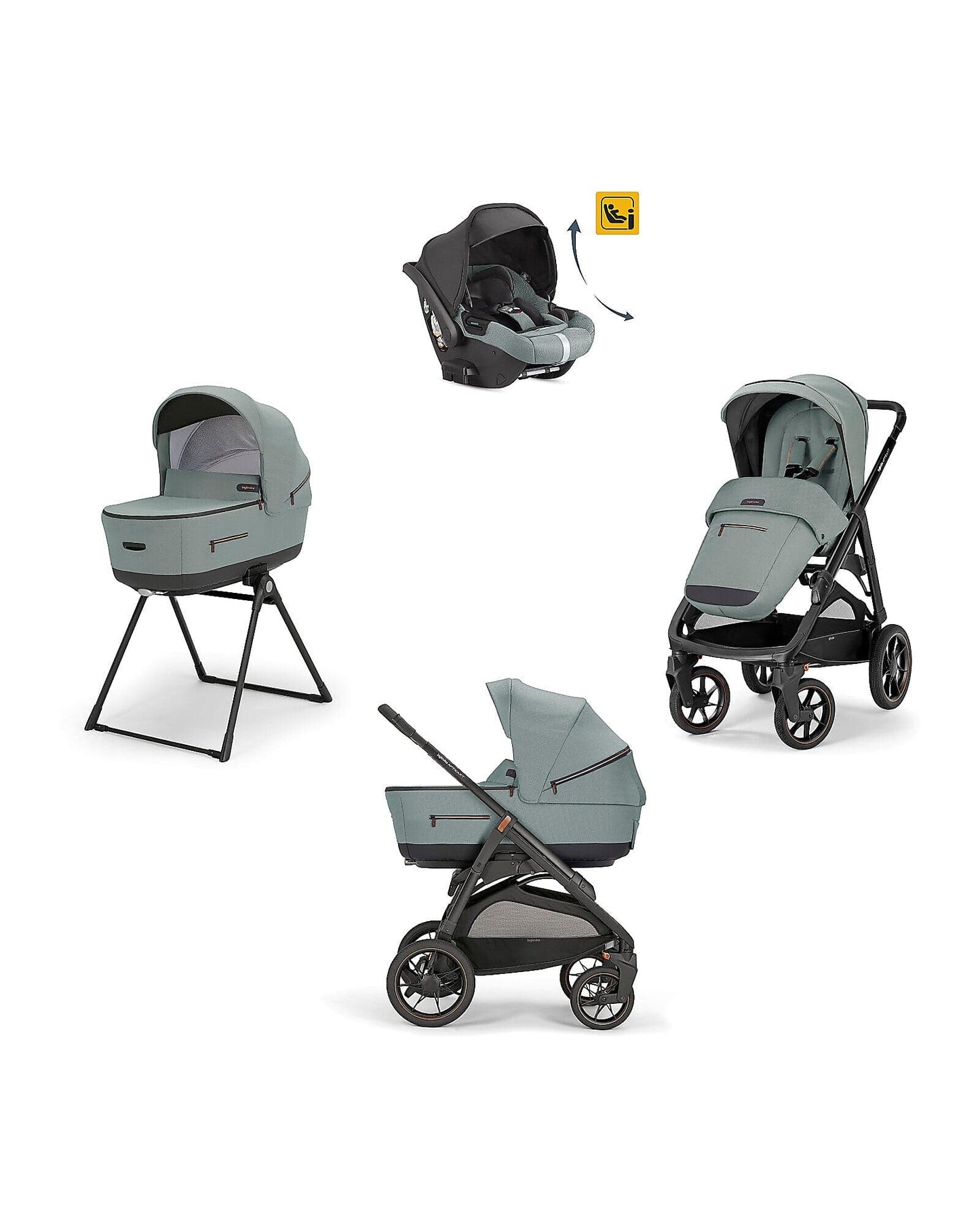 Inglesina Aptica XT 3 in 1 Travel System - Igloo Grey  Inglesina   