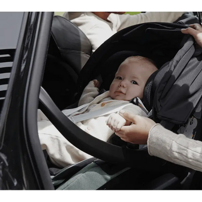 Inglesina Aptica XT 3-in-1 Travel System – Magnet Grey | Lie-Flat Car Seat & 360° Base General Inglesina